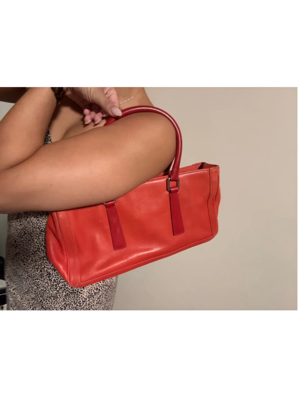 Coach Vintage Bonnie Satchel Handbag Burnt Red